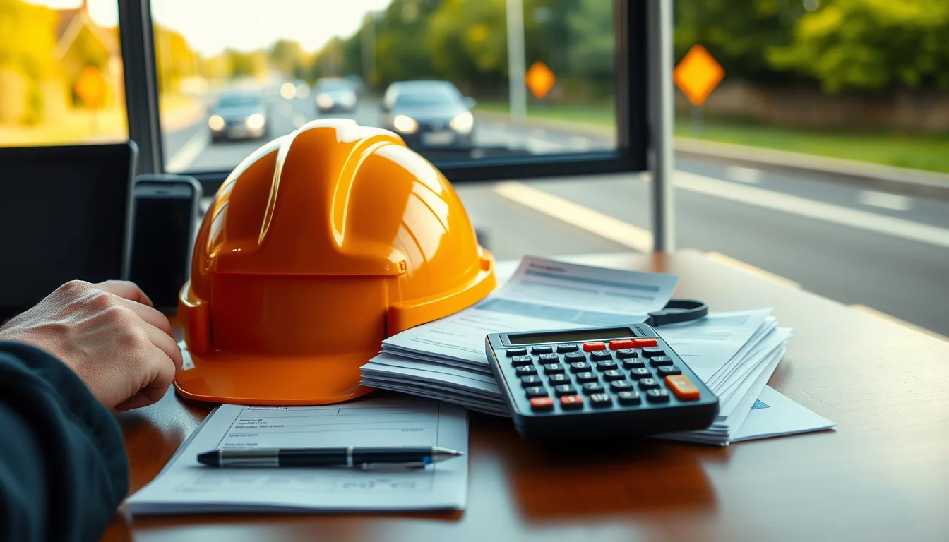Self employed Uber driver tax checklist with CIS: a hard hat and car key beside a ticked checklist