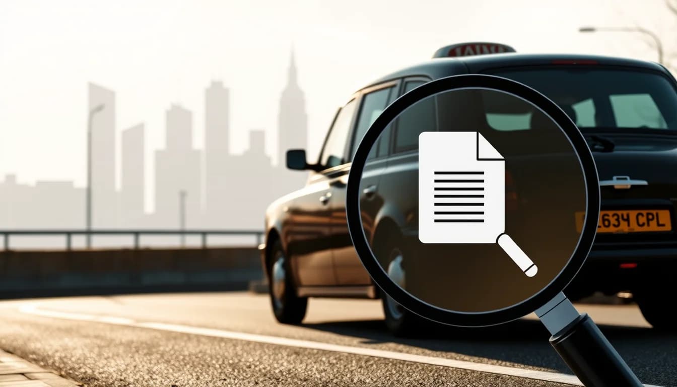 Photo illustrating taxi driver accountant UK in Nottingham for UK Uber and private hire drivers